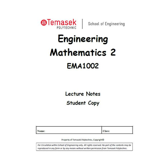 Engineering Mathematics 2 - (Lecture Notes) EMA1002